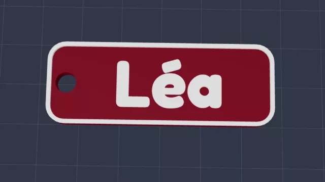 Porte clef plat personnalisé