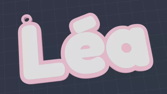 Porte clef avec lettre